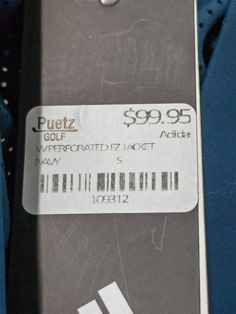 Adidas Crew-Navy Perforated Full-Zip Golf Jacket | NWT Women’s S - Picture 16 of 16